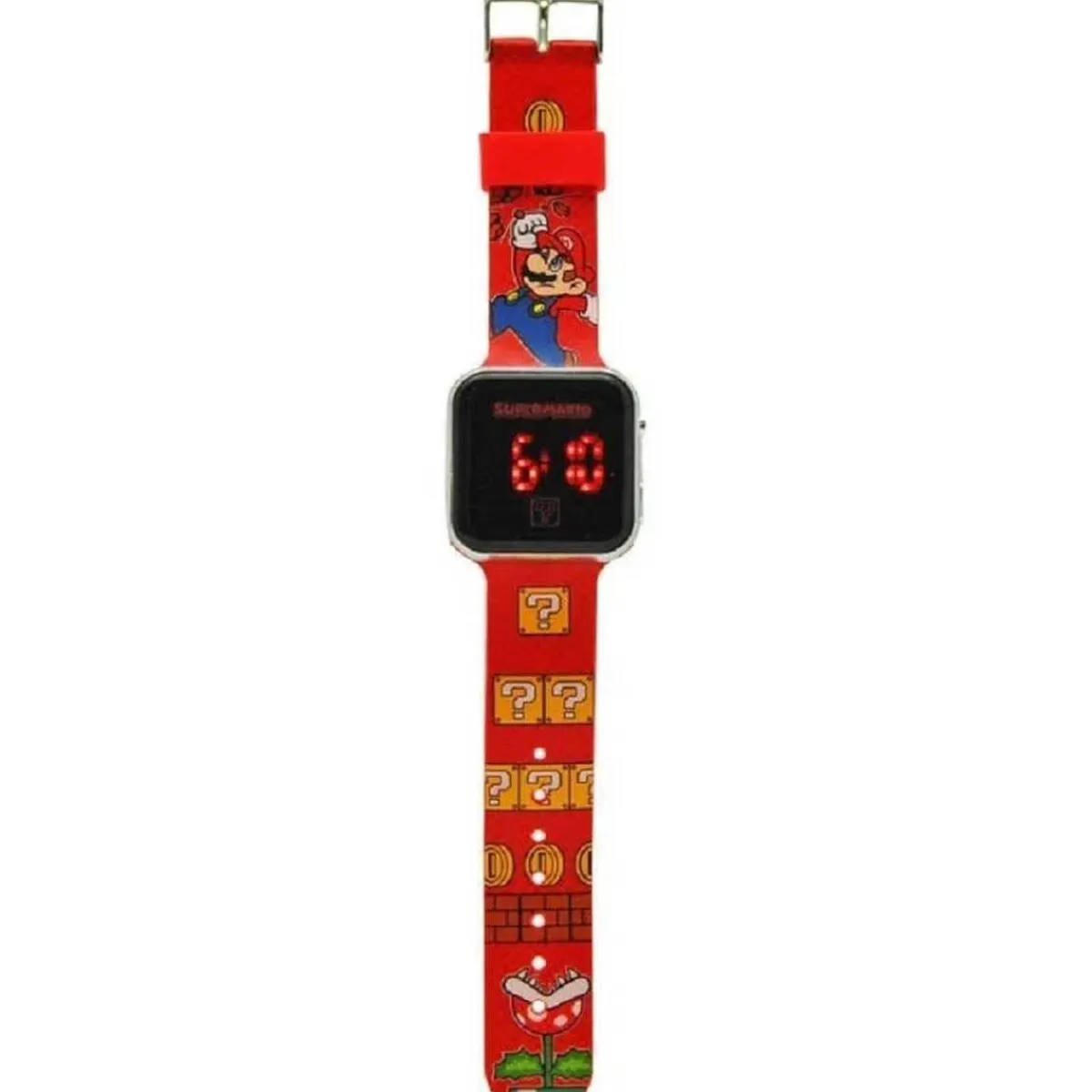 Discount Nintendo - Super Mario - Super Mario Reloj LED digital estilo Bros ㅤ Coleccionables Y Mini Mundos