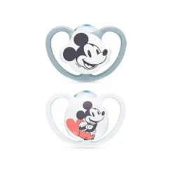 - Pack 2 chupetes Space silicona Mickey 0-6 meses*NUK Sale