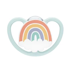 - Pack 2 chupetes Space silicona 0-6 meses Rana/Arcoíris Biberones Y Chupetes·Chupetes