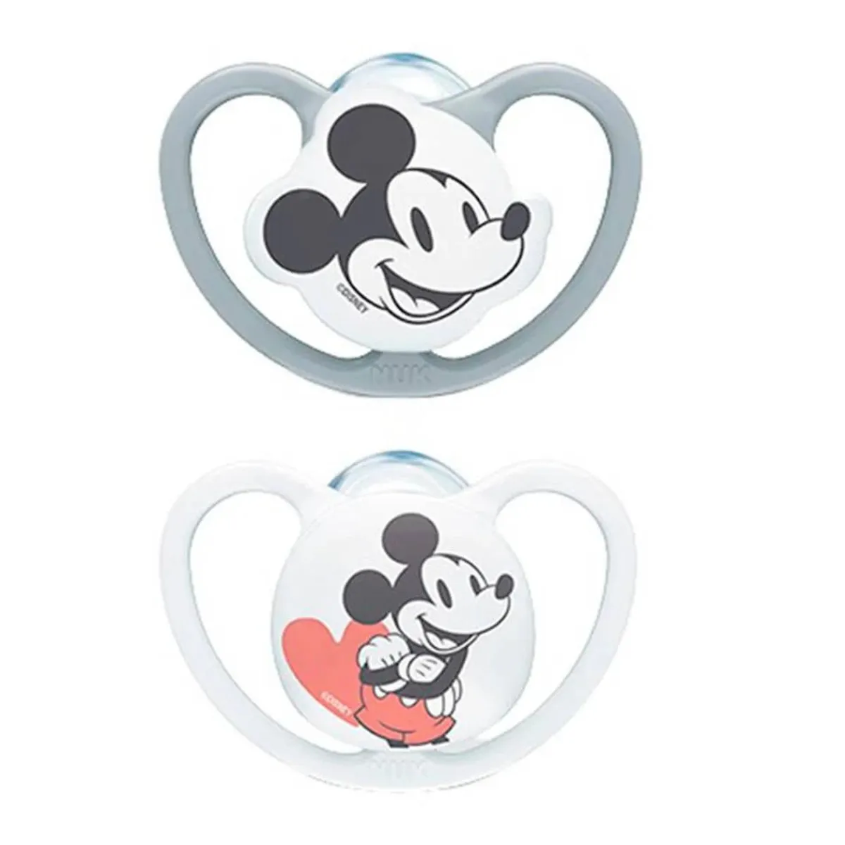 - Pack 2 chupetes Space silicona Mickey 18-36 meses*NUK Outlet