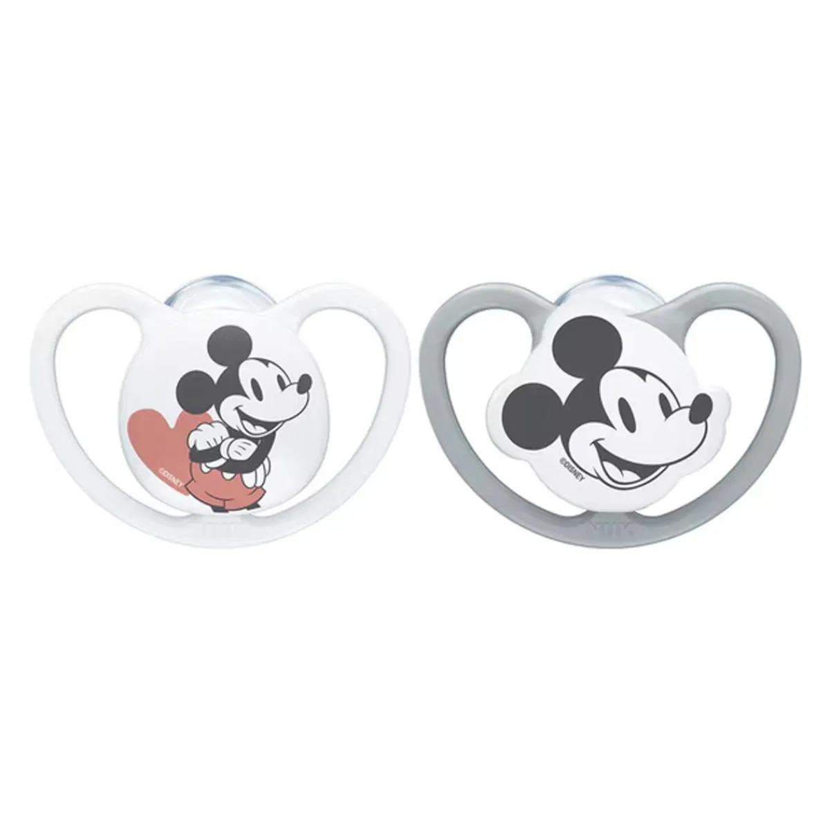 - Pack 2 chupetes Space silicona Mickey 6-18 meses*NUK Discount