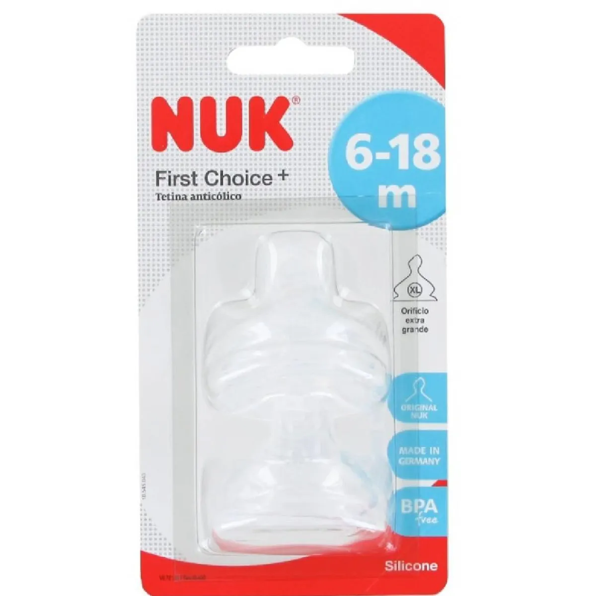 Outlet - Pack 2 tetinas First Choice 6-18 meses XL Biberones Y Chupetes·Tetinas