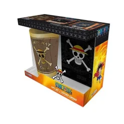 One Piece: caja de regalo XXL con cuaderno, cristal y pines Skull ㅤ Merchandising