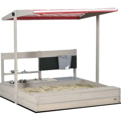 Clearance - Arenero de madera con toldo Juguetes De Verano