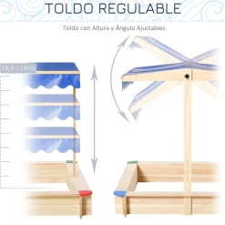 Outlet - Arenero de madera Juguetes De Verano