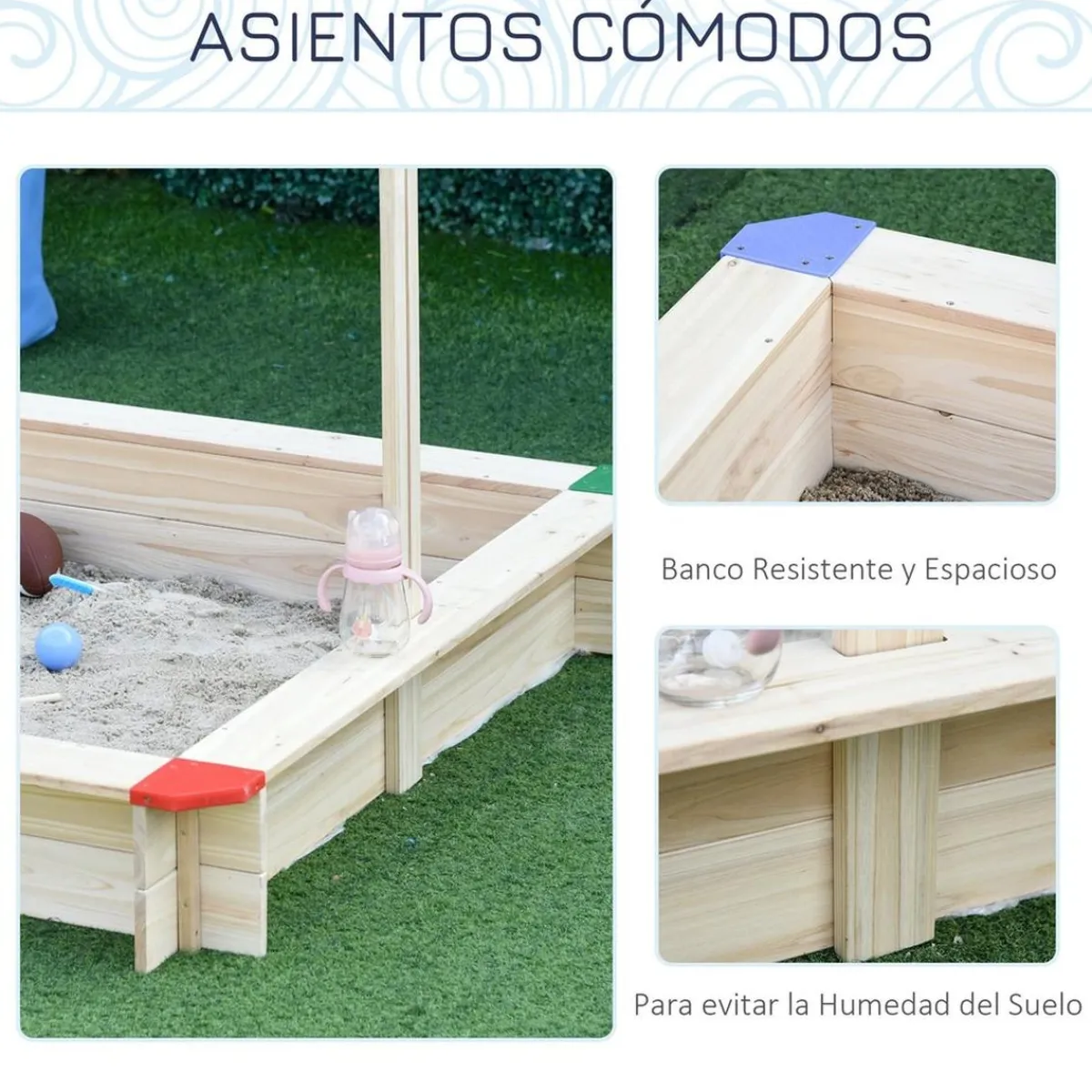 Outlet - Arenero de madera Juguetes De Verano