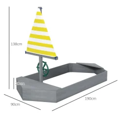 Discount - Arenero infantil madera Barco Juguetes De Verano