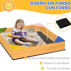 Discount - Arenero infantil de madera Juguetes De Verano