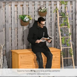 Discount - Baúl de jardín de madera Estilo De Vida