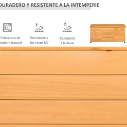 Discount - Baúl de jardín de madera Estilo De Vida