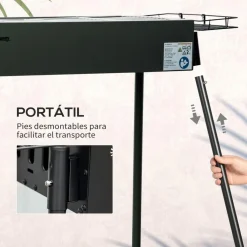 Hot - Barbacoa de carbón portatil con dos parrillas Juguetes De Verano