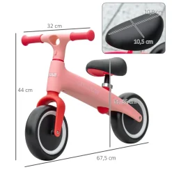 Outsunny - Bicicleta equilibrio Naranja con manillar giratorio Motos Y Triciclos