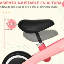 Outsunny - Bicicleta equilibrio Naranja con manillar giratorio Motos Y Triciclos