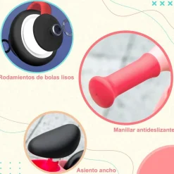 Outsunny - Bicicleta equilibrio Naranja con manillar giratorio Motos Y Triciclos