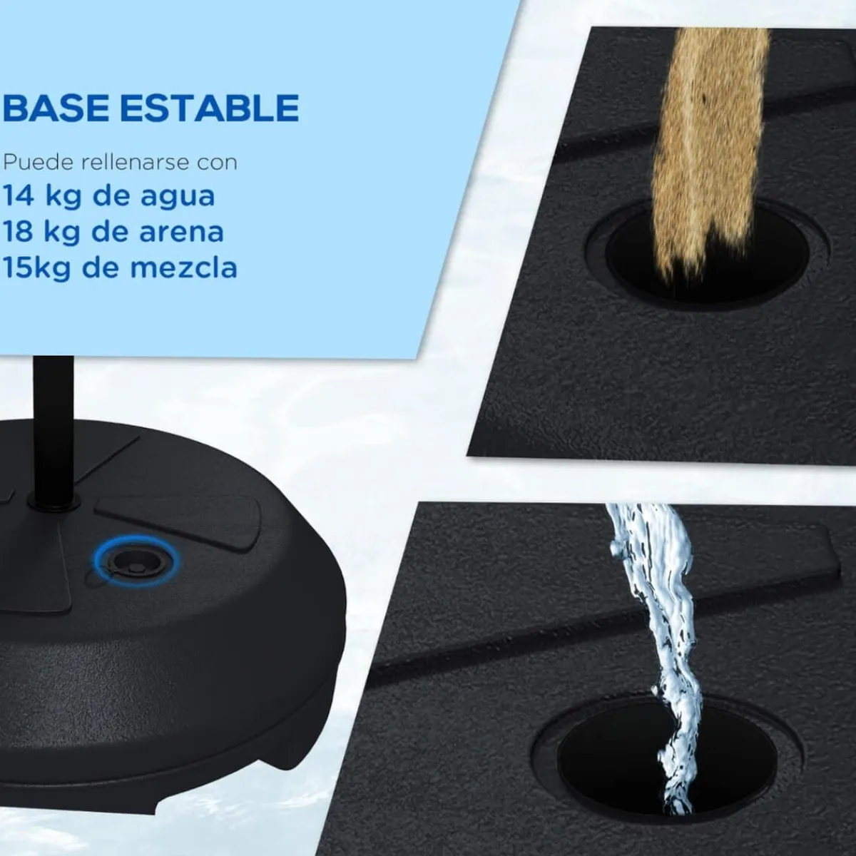 Sale Outsunny - Canasta baloncesto con diana Deportes