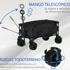 - Carro de playa plegable*Outsunny New