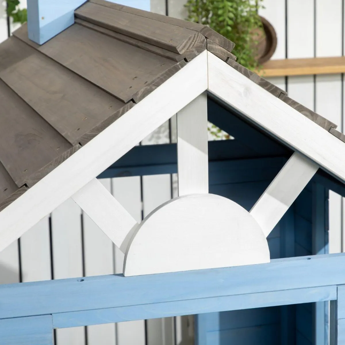 Best - Casa de madera infantil Azul Casas