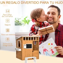 Clearance - Casita de jardín de madera con banco y macetero Casas