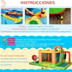 - Castillo hinchable 7 en 1 grande*Outsunny Sale