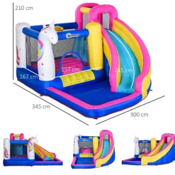 - Castillo hinchable infantil 5 en 1*Outsunny Best