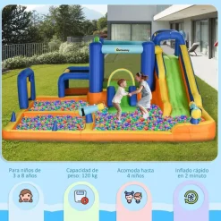 - Castillo hinchable 7 en 1*Outsunny Best