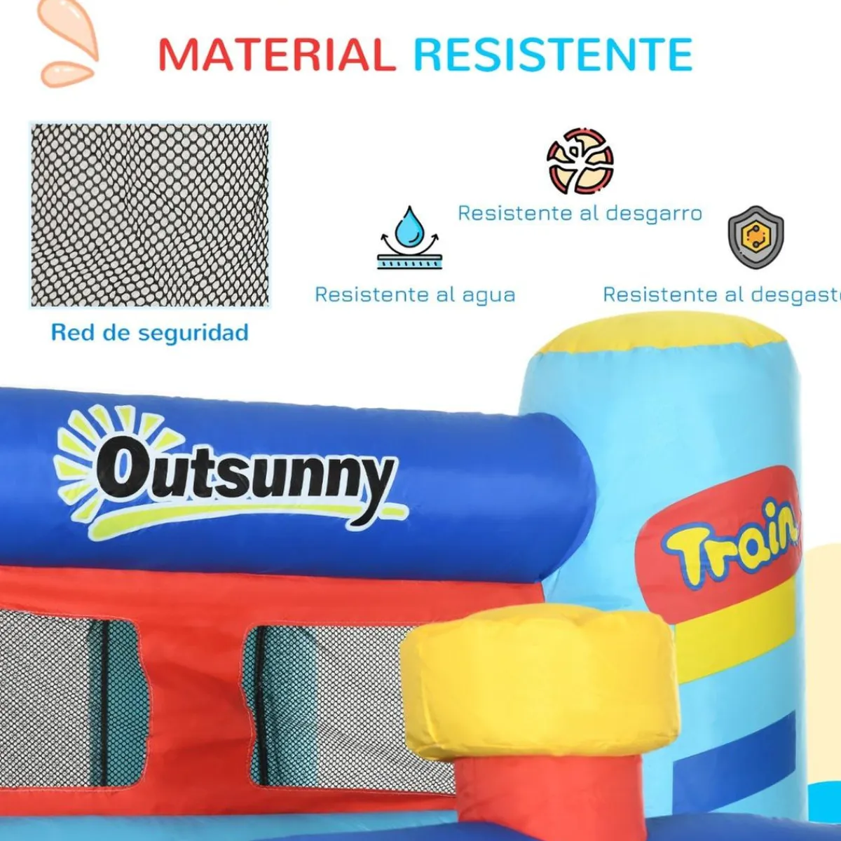 - Castillo hinchable con inflador*Outsunny Sale