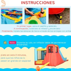 - Castillo hinchable con inflador*Outsunny Sale