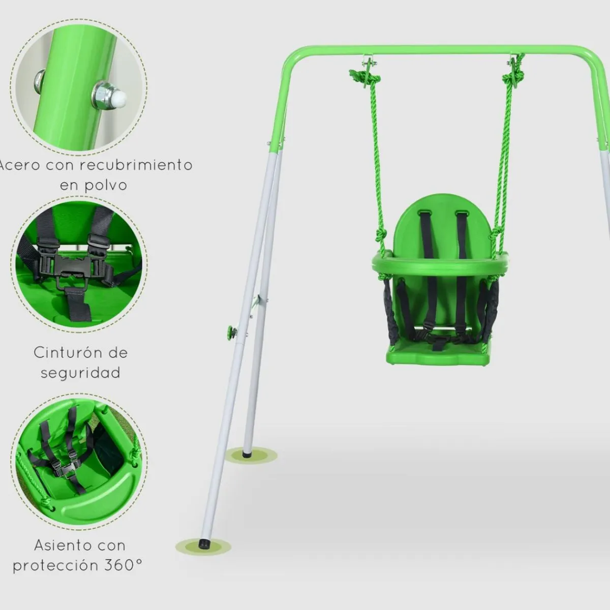 Discount - Columpio infantil de acero Columpios