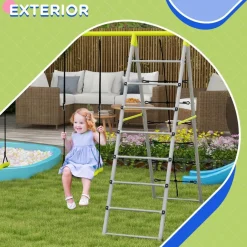 - Conjunto 4 en 1 Columpios con Escalador Columpios