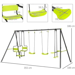 - Conjunto de columpios*Outsunny