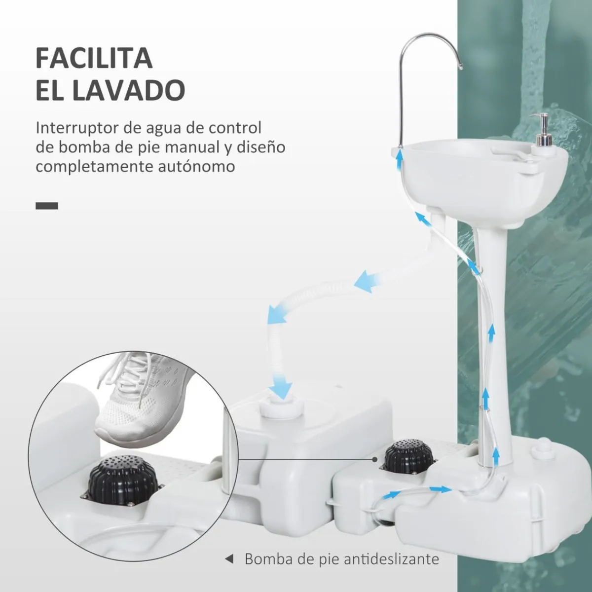 Online - Lavamanos portátil con dispensador de jabón Juguetes De Verano