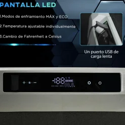 - Nevera congelador portatil 40L Negro Figuras De Acción