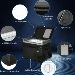 - Nevera congelador portatil 60L Negro*Outsunny Hot