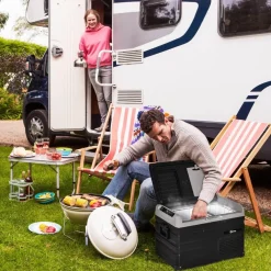 New - Nevera congelador portatil 35L Negro Figuras De Acción