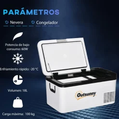 Clearance - Nevera congelador portatil 18L Blanco Figuras De Acción