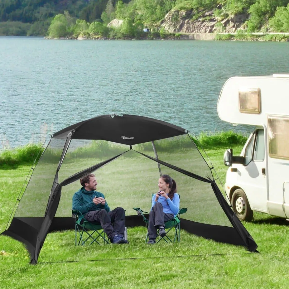 Sale - Tienda con mosquiteras 3x3x2 m Negro Juguetes De Verano