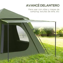 Hot - Tienda de campaña Pop Up 210x210x150cm Verde Juguetes De Verano
