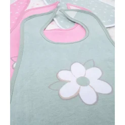 Clearance Pack 5 Baberos Florales para Niña en Tonos Vivos Recién Nacido·Ropa Y Accesorios|Ropa Y Accesorios·Baberos