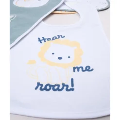 Pack 5 Baberos Impermeables Multicolor Animales*Prenatal Hot