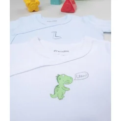 Pack 2 bodies bebé manga larga con dinosaurios*Prenatal Online