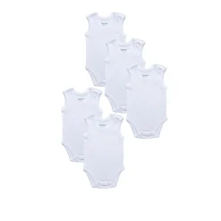 Pack 5 bodies blancos sin mangas*Prenatal New