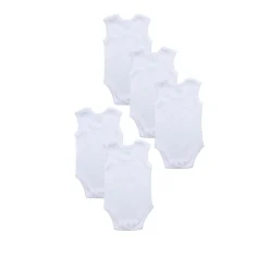 Pack 5 bodies blancos sin mangas*Prenatal New