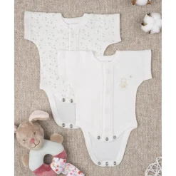 Pack 2 bodies de algodón Oeko-Tex - Estrellitas*Prenatal Sale