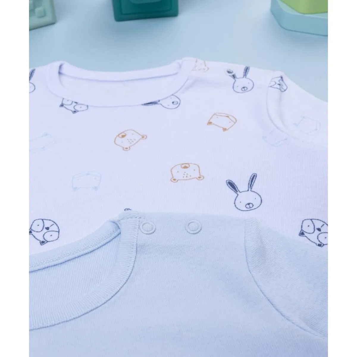 Outlet Pack 2 bodies de manga larga niño animalitos Descanso Y Ropa Interior·Bebé 3-36 Meses