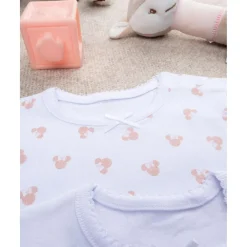 Outlet Pack 2 bodies niña Minnie de manga corta Descanso Y Ropa Interior·Bebé 3-36 Meses