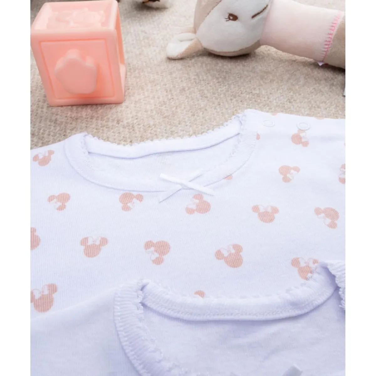 Outlet Pack 2 bodies niña Minnie de manga corta Descanso Y Ropa Interior·Bebé 3-36 Meses