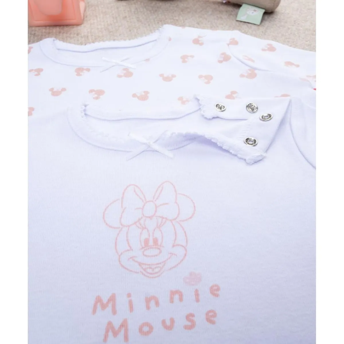 Outlet Pack 2 bodies niña Minnie de manga corta Descanso Y Ropa Interior·Bebé 3-36 Meses
