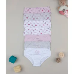 Hot Pack 7 braguita niña corazones Descanso Y Ropa Interior·Infantil 2-10 Años