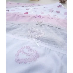 Hot Pack 7 braguita niña corazones Descanso Y Ropa Interior·Infantil 2-10 Años