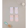Pack 2 calcetines algodón recién nacida osita y rayas*Prenatal